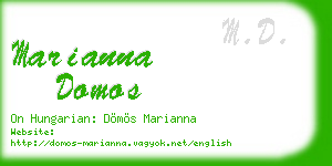 marianna domos business card