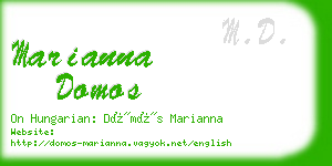 marianna domos business card